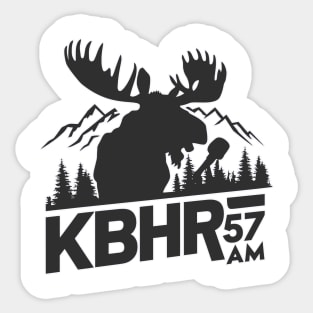 northern exposure KBHR 57 AM Sticker